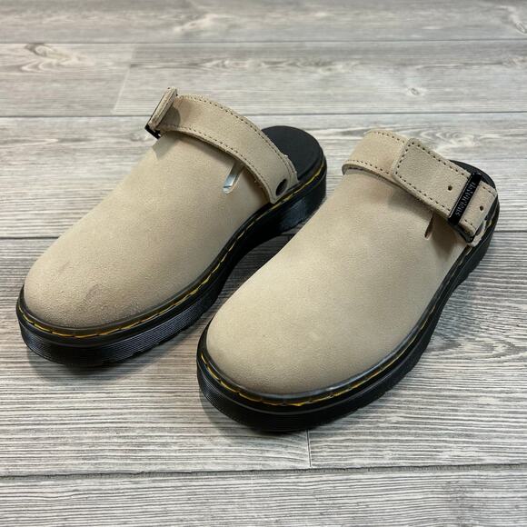 NWOT Dr. Martens Carlson Suede Mules Black E.H. Suede Sz 6 - Picture 9 of 10